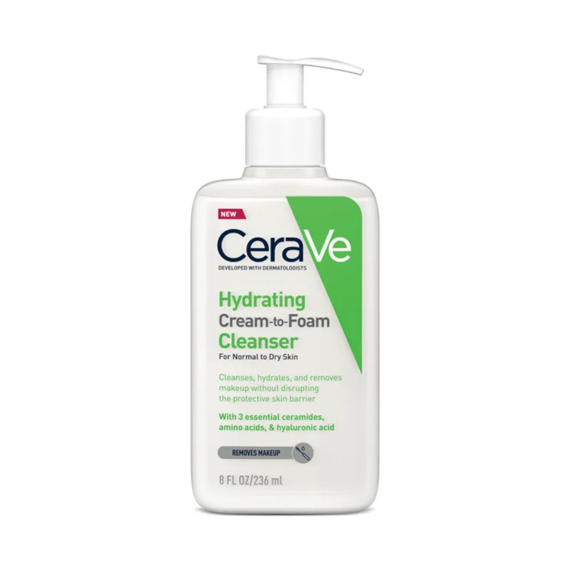 cerave hydrating cream to foam cleanser 236ml